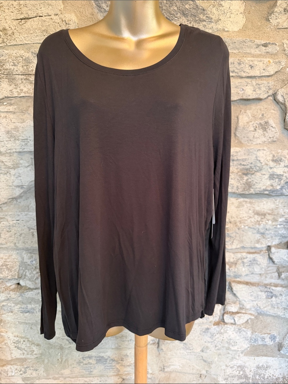 Wrap Back Scoop Neck Tee